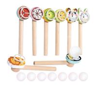 け アイスオーガー ホルダー | 8 Pièces Cadeaux De Fête À Équilibre Flottants | Activité avec Balles à Souffler - Pour Intérieur Maison École Maternelle Soirées Familiales Rassemblements Anniversaire Noël Nouvel An