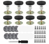 8 Pièces Cadres de Lit Filetés Réglables,Cadre de Lit Anti-secousse,Fixation Tete de Lit,avec Tete de Lit Réglable,Cadre de Lit Fileté Réglable Anti-Tremblement,pour Lits,Canapés,Tables,Murs(30-64mm)