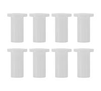 8 Pièces Capuchon de Pivot de Charnière de Porte, Blanc | Manchon D’axe en Plastique, Absorbe les Chocs, Garde Souplesse au Froid, pour Porte Stable
