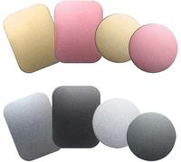 8 Pieces Car Phone Holder Metal Plate With Adhesive For Magnetic Mounting Without Cradle, 4 Rectangular And 4 Round ¿ Black, Silver, Gold, Rose Red
