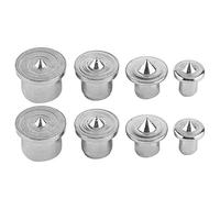 8 pièces centres de chevilles, 6 mm 8 mm 10 mm 13 mm en acier outil d'alignement de tenon en bois ensemble de marqueurs de points marqueurs de prise de cheville portables pour le (Solide)