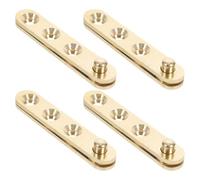 8 Pièces Charniere Invisible Porte Pivotante en Cuivre | Pivot Haut et Bas, Fermeture Automatique, Usage Résidentiel ou Commercial, Finition Or Discrète pour Fenêtre et Porte