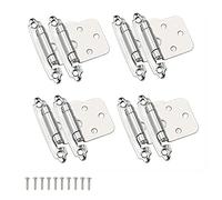 8 Pièces Charniere Meuble Invisible,Charniere Porte Charnière à Fermeture Automatique Matériau en Acier Laminé à Froid Paumelle Ressort,Pour La Maison Meubles Matériel Armoire Placard Porte