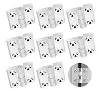 8 Pièces Charniere Porte Lourde pour Charges Lourdes, Aluminium Charnières De Portes avec Fente 5mm Charnières, M4 Charniere Porte Argentées Paumelles De Porte, Gond Porte pour Portes Fixes