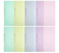 8 Pièces Chemises de Bureau A4 en Plastique PP pour Documents | Protection des Papiers, Organisation Optimisée, Usage Maison et Réunions, pour Devoirs et Contrats