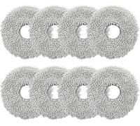 8 Pièces Chiffons de Rechange pour Robot Aspirateur Dreame L10 Ultra/L10s Ultra/L10 Prime/L20 Ultra, Lavable Morceaux Lingettes Pièces de Rechange en Microfibre pour Nettoyage des Sols