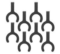 8 Pièces Clip de Fixation pour Poche de Glace en Plastique Noir | Pince Large et Solide, Réduit L’humidité, pour Grilles de Ventilateur et Compresses Froides