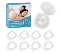 8 Pièces Clip de Nez en Silicone Magnétique, Dispositifs Anti-Ronflement Réutilisable, Pince à Nez Anti Ronflement Efficace Puissant pour Sommeil Plus Confortable
