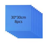 8 Pièces Contreplaqué Coloré Sans Peinture, Contreplaqué Vierge 30 * 30 cm Épaisseur 3 mm, Gravure Et Découpe Au Laser, Feuilles de Bois Non Finies, pour Cadeaux, Artisanat, Modèles 3D Diy (Bleu)