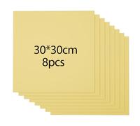 8 Pièces Contreplaqué Coloré Sans Peinture, Contreplaqué Vierge 30 * 30 cm Épaisseur 3 mm, Gravure Et Découpe Au Laser, Feuilles de Bois Non Finies, pour Cadeaux, Artisanat, Modèles 3D Diy (Or)