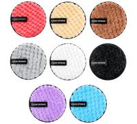 8 Pièces Coton Démaquillant Lavable, Lingette Demaquillante Disque Réutilisable Eponge Doux Microfibre pour Nettoyage du Visage, Soins de la Peau (8 Couleurs)