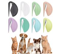 8 Pièces Coupe Noeud Chat Poil Long Avec Peignes Pour Brosse Chat Poil Long, Furminator Chat, Peignes Pour Chats Et Chiens Multifonctionnels, Tondeuse À Poils D'Animaux Pour Enlever Nœuds Et Poils
