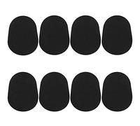 8 pièces coussins d'embouchure saxophone ténor alto et patchs d'embouchure de clarinette patchs d'embouchure en caoutchouc ovale, noir