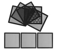 8 Pièces Couvercle Magnétique de Ventilation Plafond en PVC Noir | Maille Renforcée, Pose DIY Simple, pour Bouches de Plafond et Extraction Salle de Bain