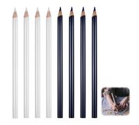 8 Pièces Craie Couture Tissu Sewing Fabric Chalk Crayon de Tailleur Crayon Couture Tissu Effacable, Crayon Blanc Stylo de Couturière Crayons de Marquage pour le Marquage et le Traçage de Couture