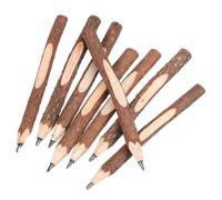8 Pièces Crayon à Dessin, Écorce Naturelle, Graphite | Aspect Branche, Finition Bois Brut, Écriture Fluide, pour Enseignants et Adultes, Fêtes Nature