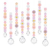 8 Pièces Cristal Attrape Soleil Kit de Fabrication DIY d’Attrape-Soleil