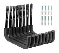 8 pièces crochets d’échelle 25cm garage rangement utilitaire crochet Robuste Organisateur de rangement mural suspendu chaise pliante Vélo Outil de ski
