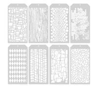 8 pièces de coloriage, modèles d'art, modèles avec plusieurs motifs, modèles de peinture de décoration de scrapbooking, modèles de bricolage