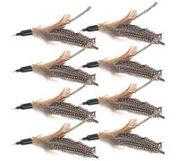 8 Pièces de Jouets à Plumage pour Chats Insectes Artificiels, Accessoires Portables pour Chats pour Augmenter l'exercice et Améliorer L'humeur en Intérieur