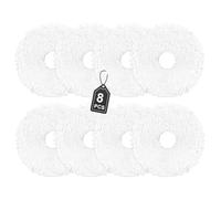 8 Pièces de Lingettes Haute Performance pour Aspirateur Robot Eureka J12 Ultra/Midea V12 - Lingettes de Rechange en Microfibre pour Balai Humide