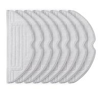 8 pièces de lingettes pour Roborock S8/S8+/S7 MaxV/S7 MaxV Plus/S7 MaxV Ultra/S7 Pro Ultra/S7/S7+ aspirateurs robot, lingettes en microfibre VibraRise à ions d'argent (gris clair)