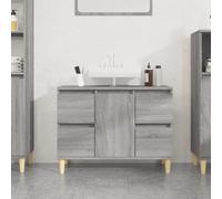 vidaXL Ensemble 8 pcs de mobilier meuble de salle de bain et lavabo vasque Noir 272233