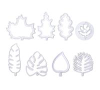 8 Pièces De Moules À Découper Les Feuilles, Moules À Pâtisserie En Plastique, Emporte-Pièces, Fondant