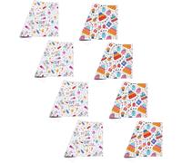 8 Pièces De Papier D'emballage D'anniversaire,Origami Imprimé Coloré,Papier D'emballage Imperméable,Papier D'emballage De Fleurs,Adapté À L'emballage De Cadeaux Et Aux Travaux Manuels