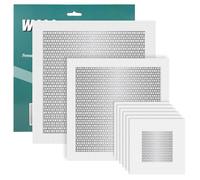 8 Pièces de Patchs pour Cloisons Sèches, 3 Tailles de Patchs de Réparation de Trous Muraux Auto-Adhésifs Kit de Réparation de Patch d'Écran pour Murs Cassés ou Remplissage de Plafond