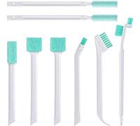 8 pièces de petites brosses de nettoyage pour le ménage, ensemble d'outils de nettoyage pour les crevasses pour les rainures de fenêtre, le rail, l'humidificateur, le clavier, la bouteille, la porte