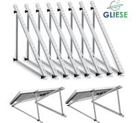8 pièces de support de centrale solaire pour balcon Support solaire 114cm pour module solaire surélevé 45 pouces module PV angle réglable 0-90 degrés