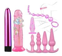 8 PièCes D'Ensemble De Formation En Silicone à La Maison Pour Hommes Et Femmes, Accessoires D'Exercice De Hanche Portables, 3 Couleurs à Choisir - Q (Rose)