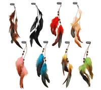 8 Pièces D'Épingles À Cheveux En Plumes, Accessoires De Cheveux Boho, Épingles À Cheveux Rétro, Accessoires De Cosplay, Fournitures De Dégoût De Fête.