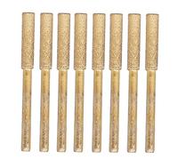 8 Pièces Diamant Affûtage Roues Haute Dureté Diamant Tronçonneuse Affûteuse Kits D'affûtage de Chaîne en Métal Avec Kit de Fichiers de Remplacement à Long Manche(3 * 4.8mm)