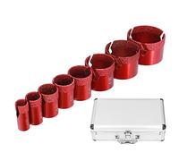 8 pièces diamant trou scie foret ouvreur M14 ensemble d'outils de forage Kit pour carrelage en verre marbre