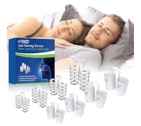 8 Pièces Dispositifs Anti Ronflement, Avec 2 Styles 4 Tailles Dilatateur Nasal, Dispositif de Réduction des Ronflements Réutilisable, Aide à Réduire les Ronflements, Sommeil plus Confortable