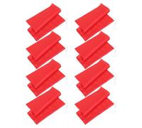 8 Pièces Drapeaux de Coin de Football Rouges Haute Visibilité | Polyester, Usage Toutes Saisons, Corde, pour Terrains Scolaires et Séances D’entraînement