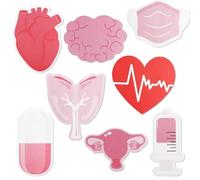 8 Pièces Drôles Notes Adhésives Infirmière Sticky Notes,Notes Autocollantes Drôles D'infirmière,Pour Enregistrements,Cadeaux Infirmières Pads Mémo Pour L'hôpital,L'École,Bureau