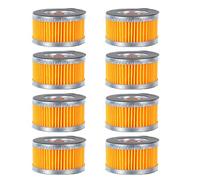 8 Pièces Élément Filtrant pour Compresseur D’air, Cartouche Ronde | Filtration, Remplacement Facile, Papier Plissé Multicouche, pour Ateliers et Environnements Industriels