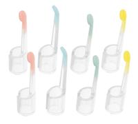 8 Pièces Embout de Cuillère Auriculaire Visible Fille 3,5mm 3,9 MM | Silicone Souple et Confortable, Remplacement Pratique, Aide à Retirer les Débris du Conduit Auditif, Inspection Facile