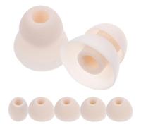 8 Pièces Embouts D’écouteurs en Silicone Blanc | Remplaçables, Confort Solide et Antistatique, pour Jogging et Cyclisme Casque sans Fil