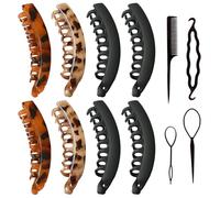 8 Pièces En Épingle À Cheveux Pour Femmes Et 4 Pièces En Épingle À Cheveux, Luminaire En Queue De Cheval, Accessoires De Cheveux Rétro Simples, Accessoires De Coiffure.