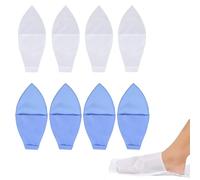 8 Pièces Enfile Bas de Contention, Enfile Chaussette, Aide les personnes âgées, handicapées et les femmes enceintes à enfiler des chaussettes (blanches, bleues)