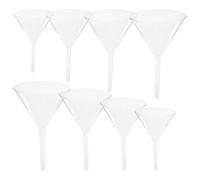 8 Pièces Entonnoirs de Laboratoire en Verre 40 à 90 MM | Transparence Nette, Tiges Courtes, Transfert Précis, pour Tubes à Essai et Fioles en Laboratoire