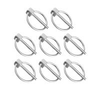8 Pièces Épingles De Sûreté Rondes En Acier Inoxydable Clips Goupille Linch Pour Tracteurs Robustes Attaches Faciles À Installer Clip Retenue Pour Goupille Linch Lynch