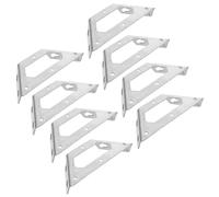 8 Pièces Équerre de Fixation en Acier Inoxydable | Renfort Discret, Installation Facile, Usage Domestique, Compatible Meubles, Tables, Étagères, Finition Argenté