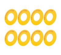 8 Pièces Étiquette D'arrêt D'urgence 62mm, Papier PP Synthétique | Application Facile, Résistante à L'usure, Identification Rapide, pour Panneaux Métalliques, Plastiques, Revêtus