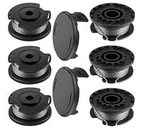 8 Pièces F016800569 Bobine et fil Strimmer compatibles avec le remplacement Bosch EasyGrassCut, F016800385 Bobine de Rechange de Tondeuse Compatible avec ART 23SL et ART 26SL (6pcs + 2pcs)