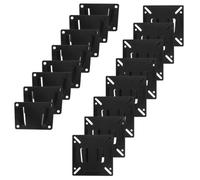 8 Pièces Fer Support Mural Rotation Multidirectionnelle pour Écran, 14-24 | Profil Fin, Angles Ajustables, pour Moniteurs LCD et Cadres Photo Numériques, Maison ou Bureau